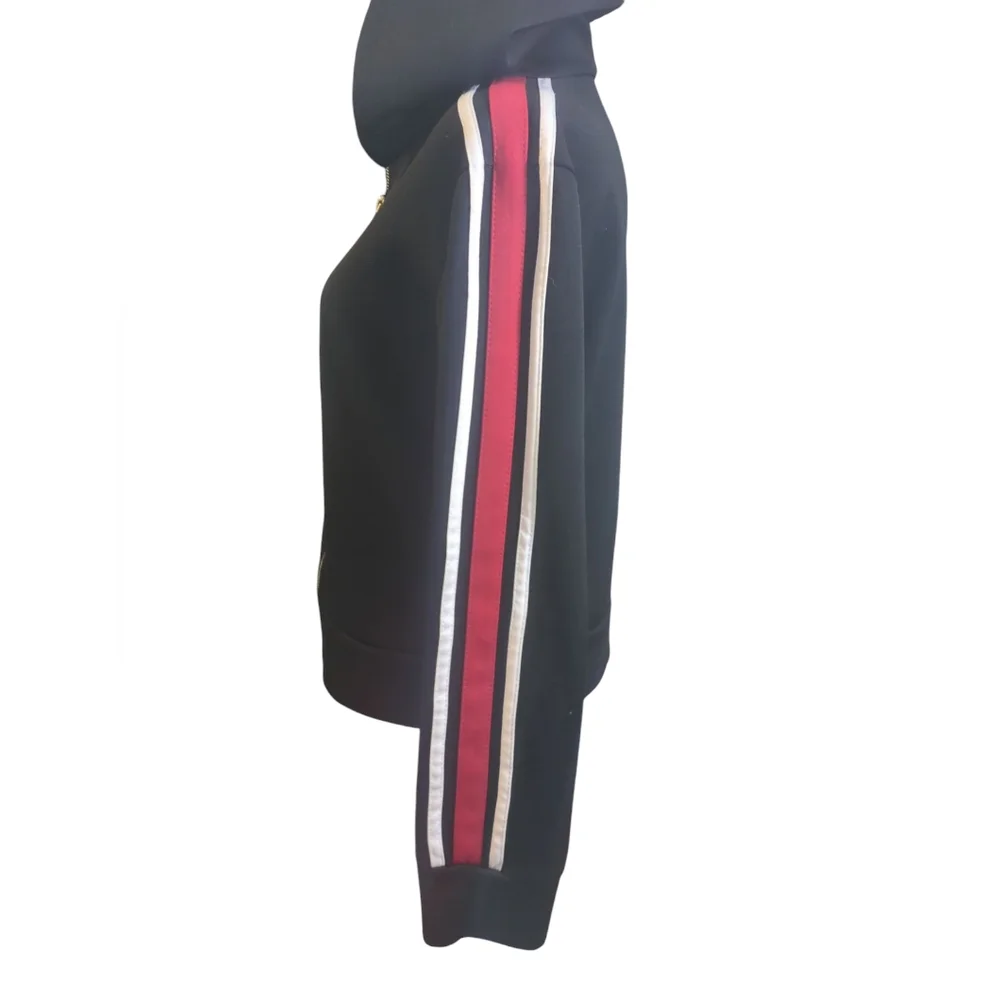 Conspiracy Hoodies/ Sweater with Red and White Stripes - Picture 3 of 5